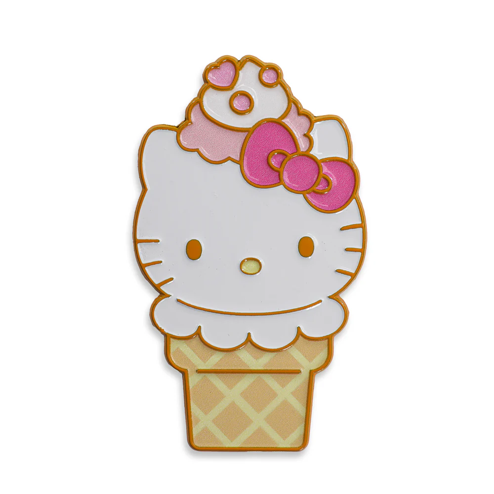 2025 CON EXCLUSIVE: Hello Kitty® Ice Cream Cone Pin - Bundle of 3 Pins (Limited Edition of 300) - SOLD OUT - Image 5