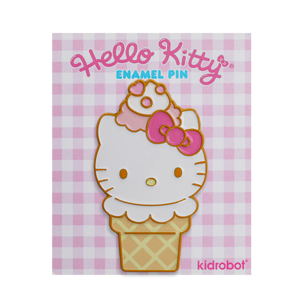 2025 CON EXCLUSIVE: Hello Kitty® Ice Cream Cone Pin - Bundle of 3 Pins (Limited Edition of 300) - SOLD OUT - Image 6