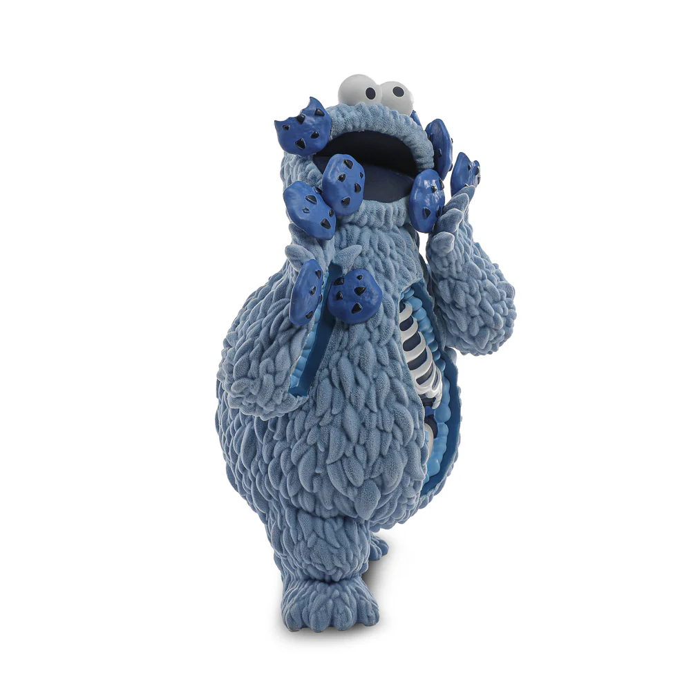 2025 CON EXCLUSIVE: Sesame Street - Kaiju Anatomy Cookie Monster 8" Flocked Vinyl Art Figure - Blue Pearl Edition (Limited Edition of 200) - Image 10