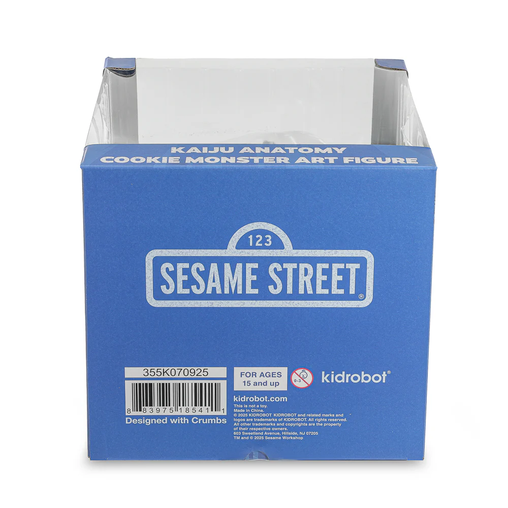 2025 CON EXCLUSIVE: Sesame Street - Kaiju Anatomy Cookie Monster 8" Flocked Vinyl Art Figure - Blue Pearl Edition (Limited Edition of 200) - Image 24