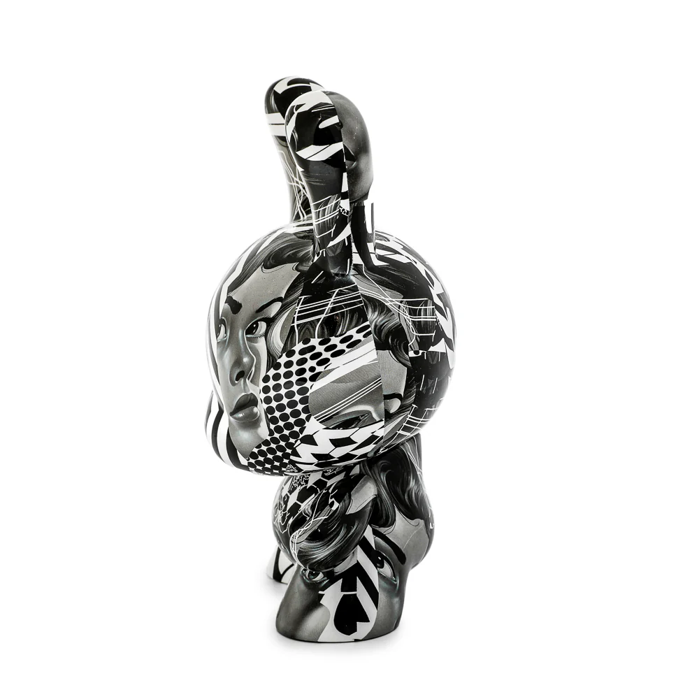 20th Anniversary Monochromic Dunny 8" Art Figure by Tristan Eaton (Limited Edition of 1000) - Image 7