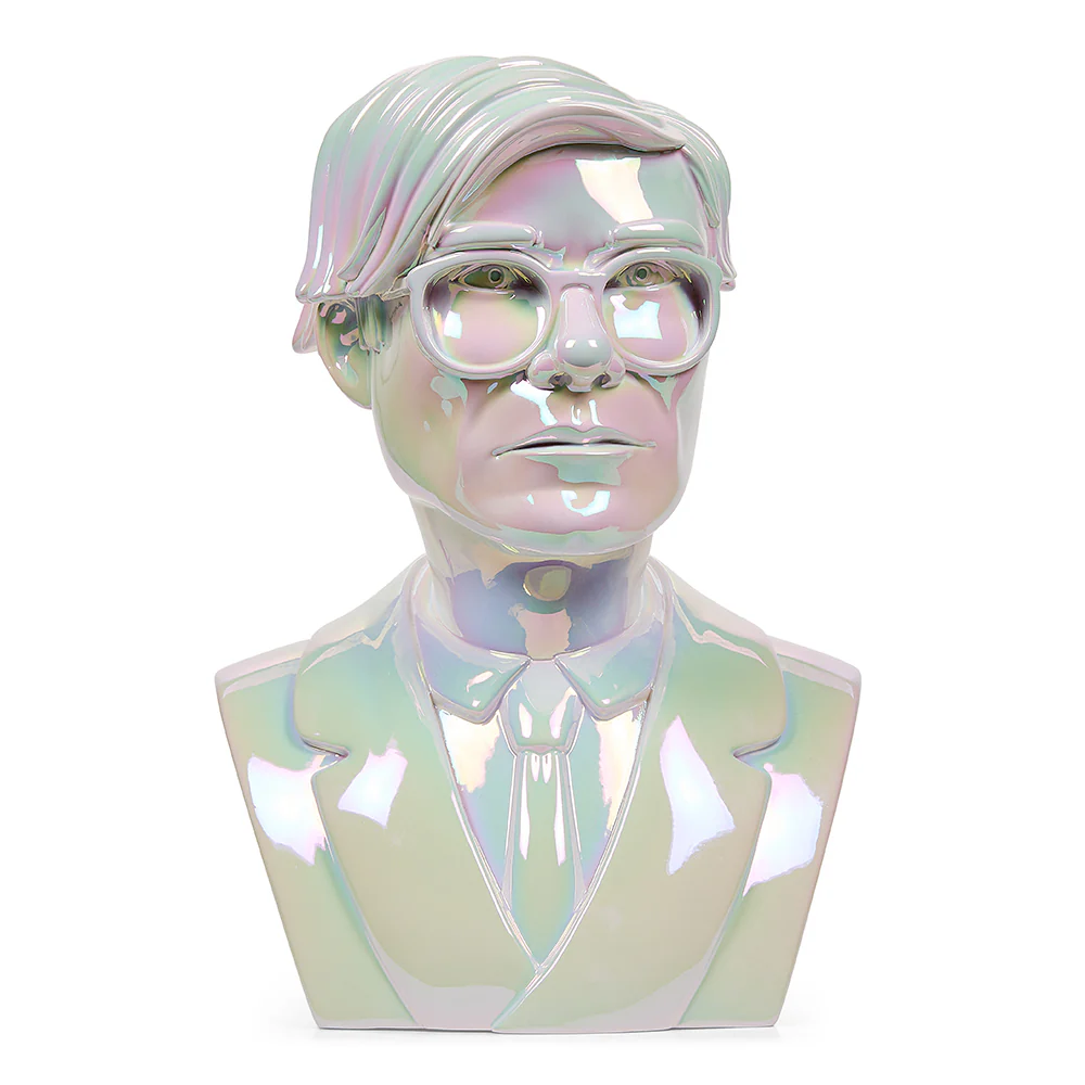 DCON 2022: Andy Warhol 12” Bust Vinyl Art Sculpture – Iridescent Edition (Limited Edition of 300)