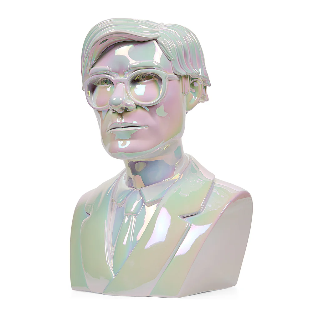 DCON 2022: Andy Warhol 12” Bust Vinyl Art Sculpture – Iridescent Edition (Limited Edition of 300) - Image 2