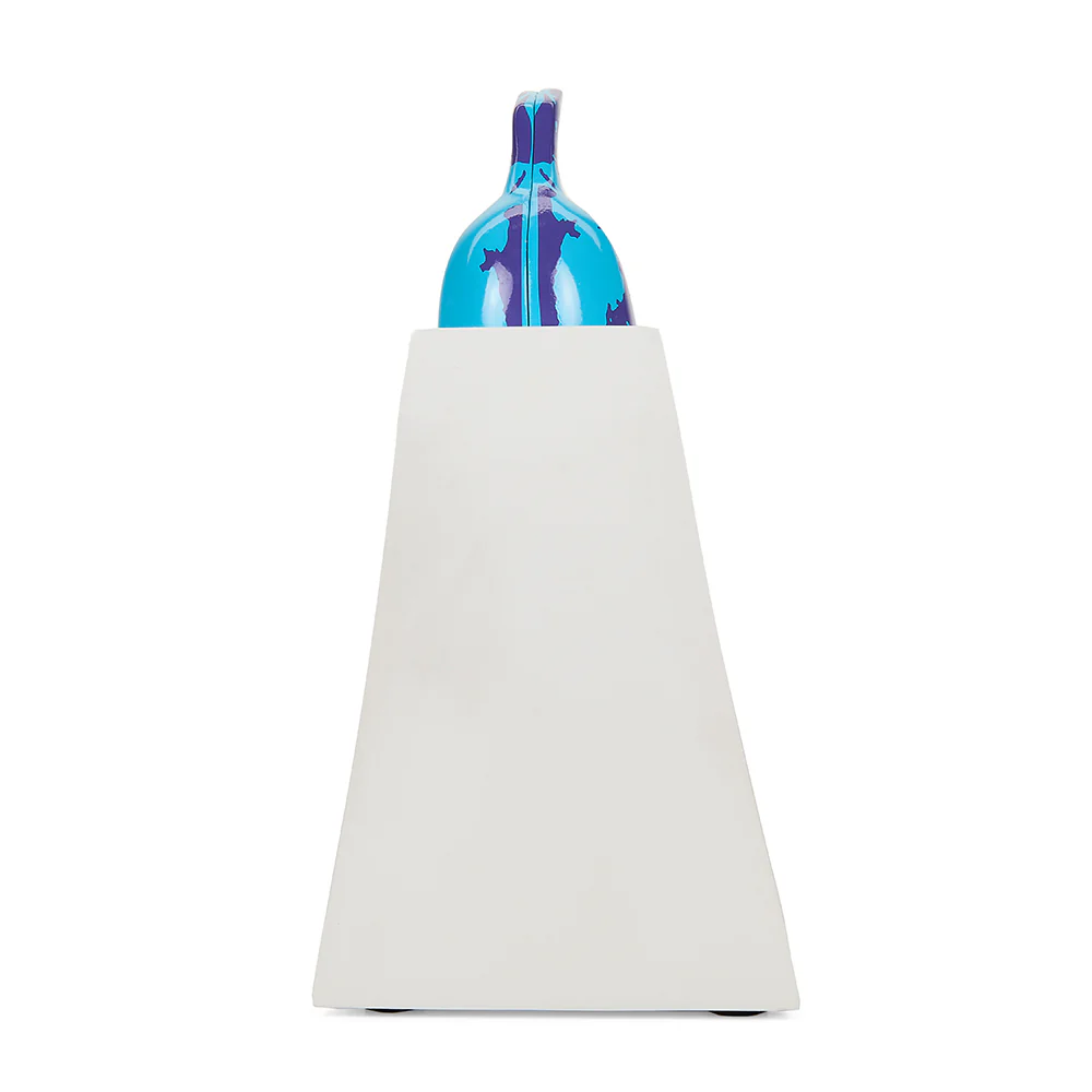 Andy Warhol 10” Lustre Gloss Resin Bookends - Blue Banana - Image 8