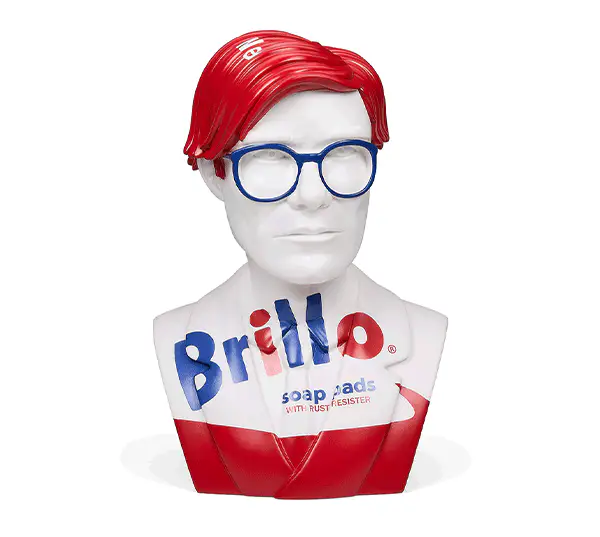 Andy Warhol The Bust 12" Art Sculpture - White Brillo Edition (Limited Edition of 300) - Image 2