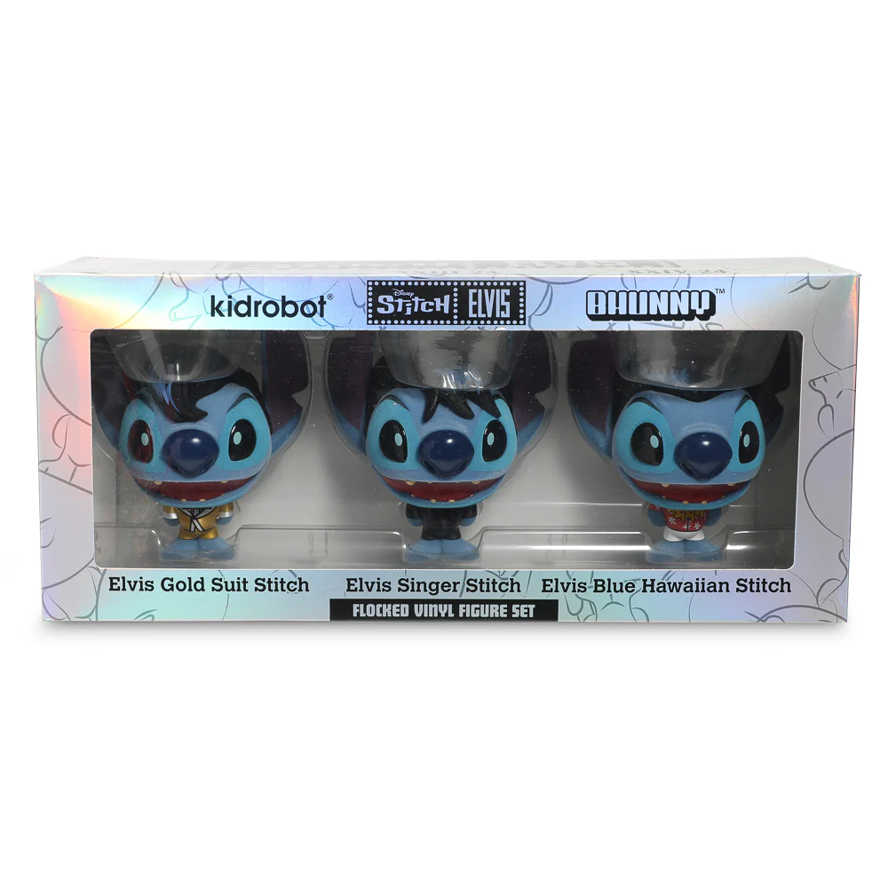 Disney Stitch - Elvis Bhunny 4” Flocked Vinyl Figure Set - Image 12