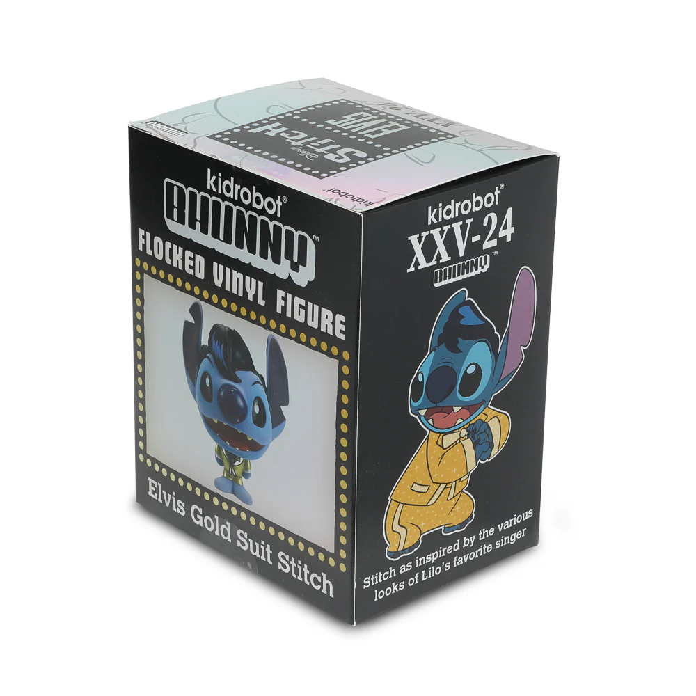 Disney Stitch - Gold Suit Elvis Bhunny 4” Flocked Vinyl Figure - Image 10
