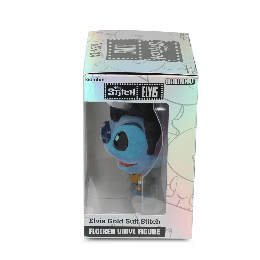 Disney Stitch - Gold Suit Elvis Bhunny 4” Flocked Vinyl Figure - Image 13