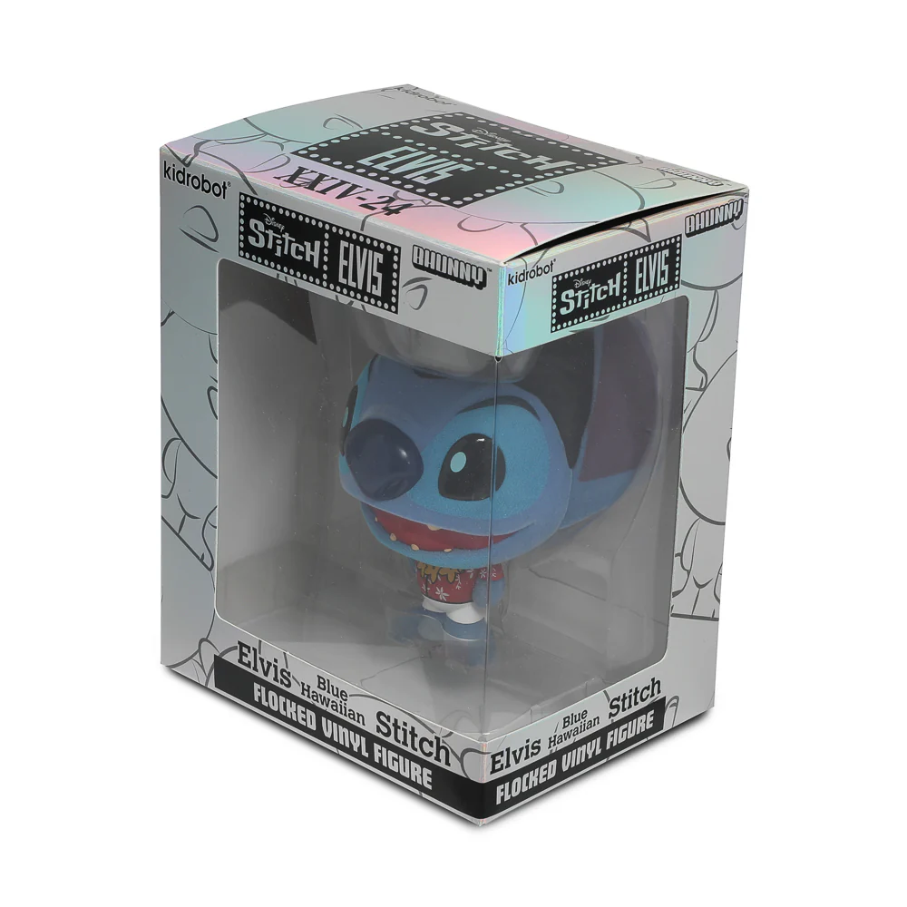 Disney Stitch - Hawaiian Elvis Bhunny 4” Flocked Vinyl Figure - Image 14