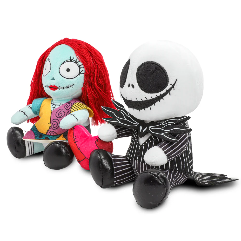 Disney's The Nightmare Before Christmas Jack & Sally with Heart Phunny Plush - Image 8