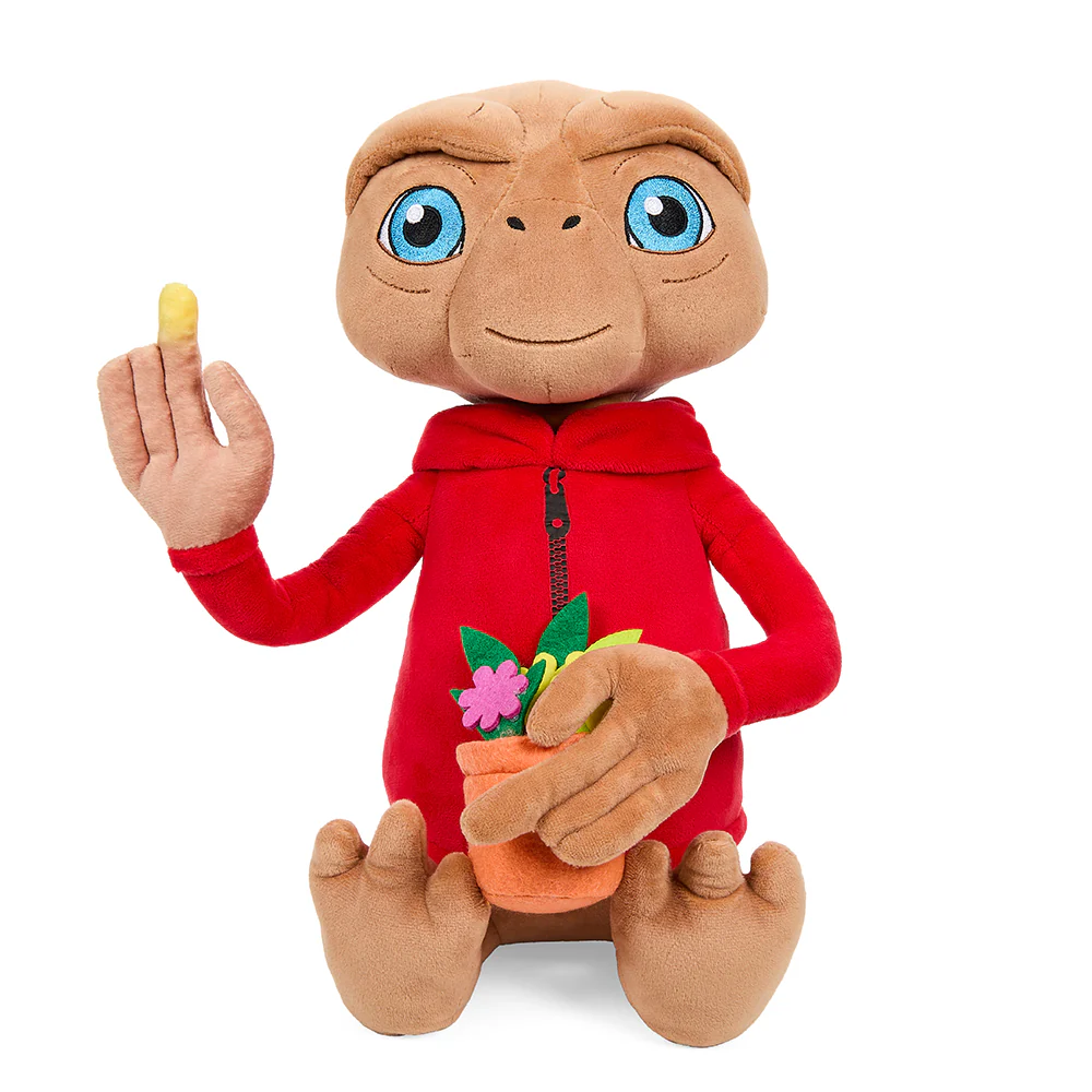 E.T. the Extra-Terrestrial Hooded 13" Interactive Plush with Light-Up Finger - Image 2