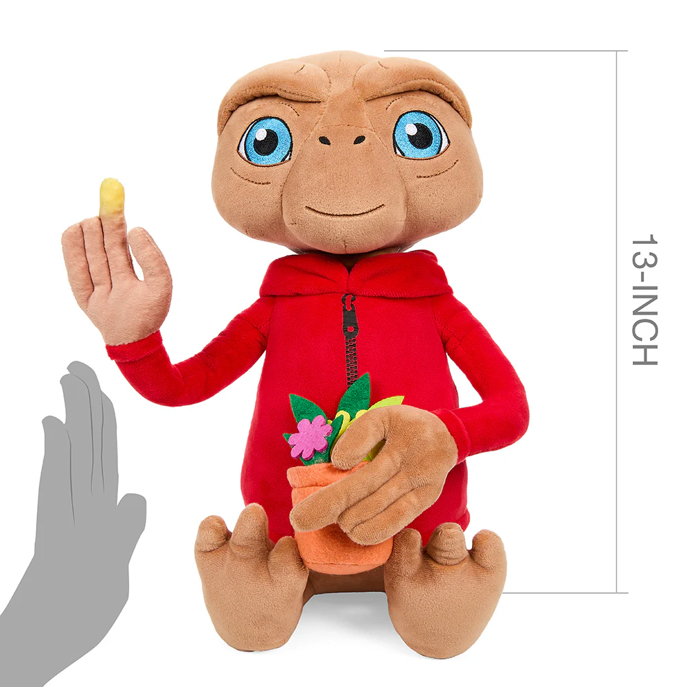 E.T. the Extra-Terrestrial Hooded 13" Interactive Plush with Light-Up Finger - Image 3