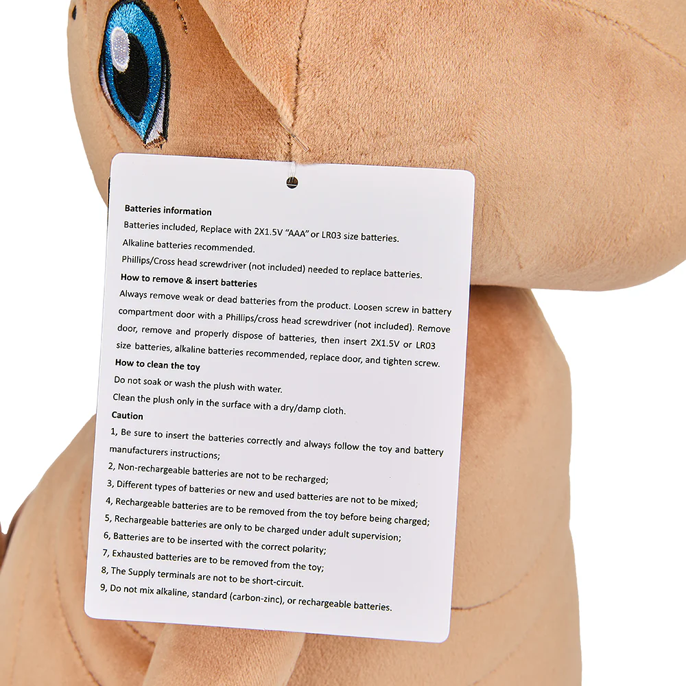E.T. the Extra-Terrestrial Ouch 13" Interactive Plush with Light-Up Chest & Finger - Image 17