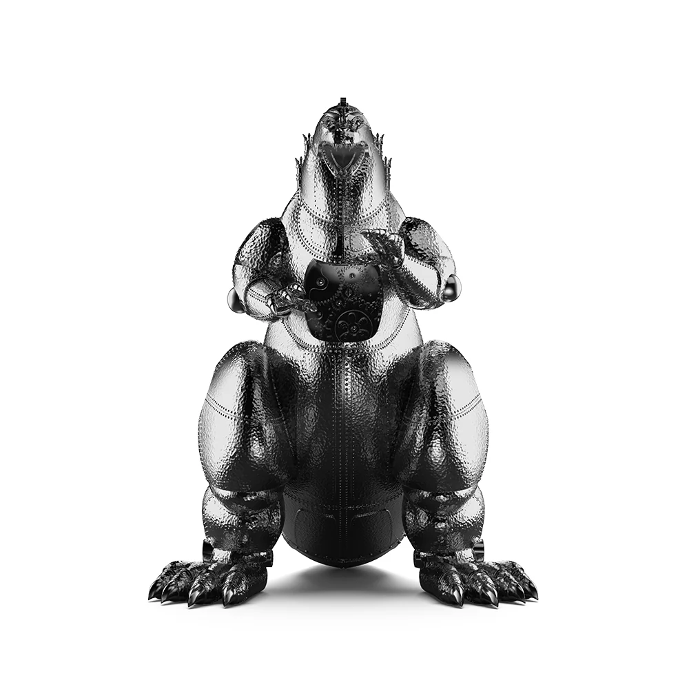 Godzilla x Doktor A - Godzilla 8" Vinyl Art Figure - Forged Electro Edition (Limited Edition of 300) (PRE-ORDER) - Image 2
