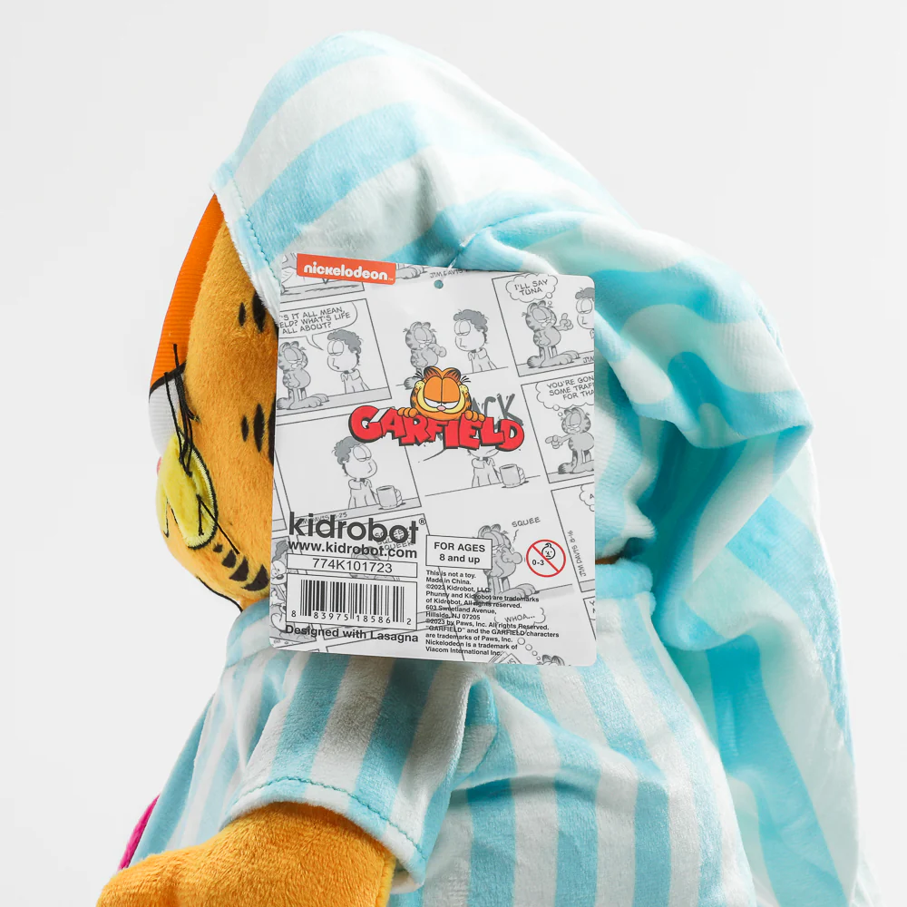I Hate Mondays Grouchy Garfield in Pajamas and Slippers 13” Plush - Image 10