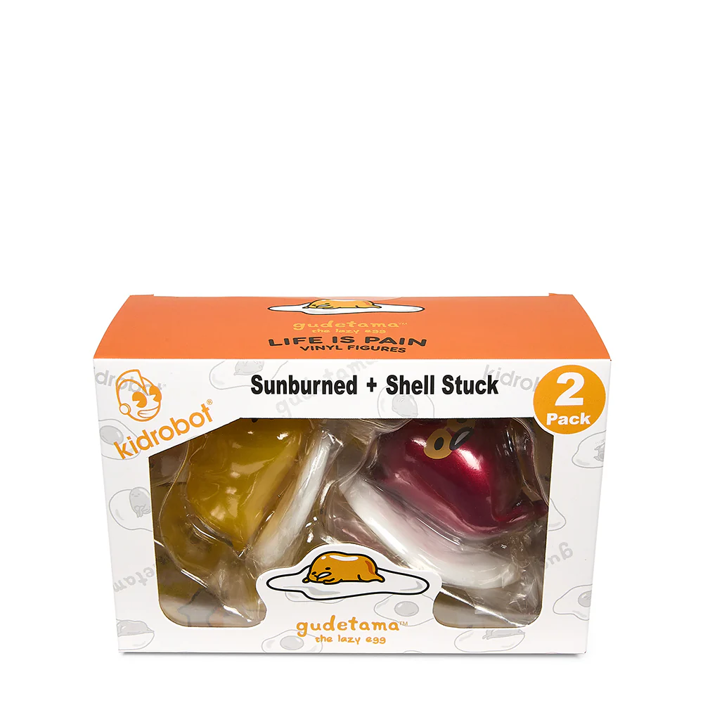 Gudetama the Lazy Egg Life is Pain Vinyl Figure 2-Pack - Image 16