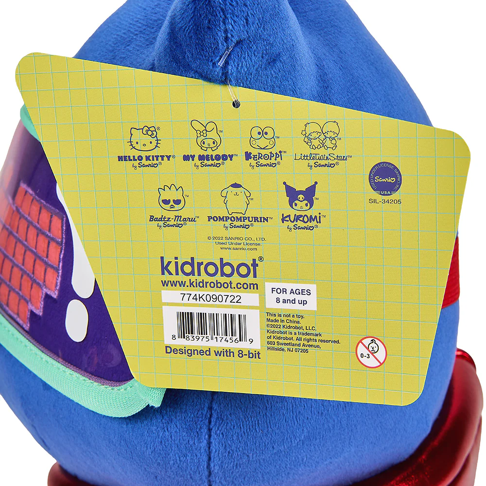 Hello Kitty® and Friends Arcade Gamer Badtz-Maru 13" Plush by Kidrobot - Image 13