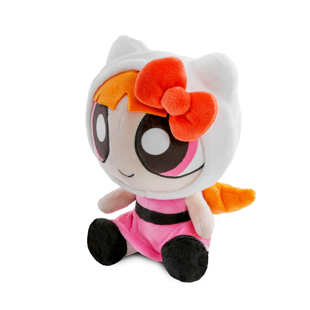 Hello Kitty® and Friends x The Powerpuff Girls - Blossom as Hello Kitty® Phunny Plush (PRE-ORDER) - Image 6