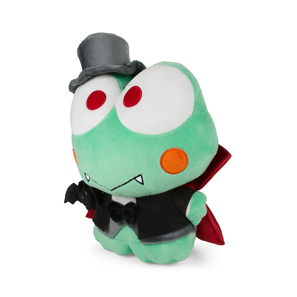 Hello Kitty® and Friends Keroppi Dracula 13" Plush by Kidrobot - Image 2