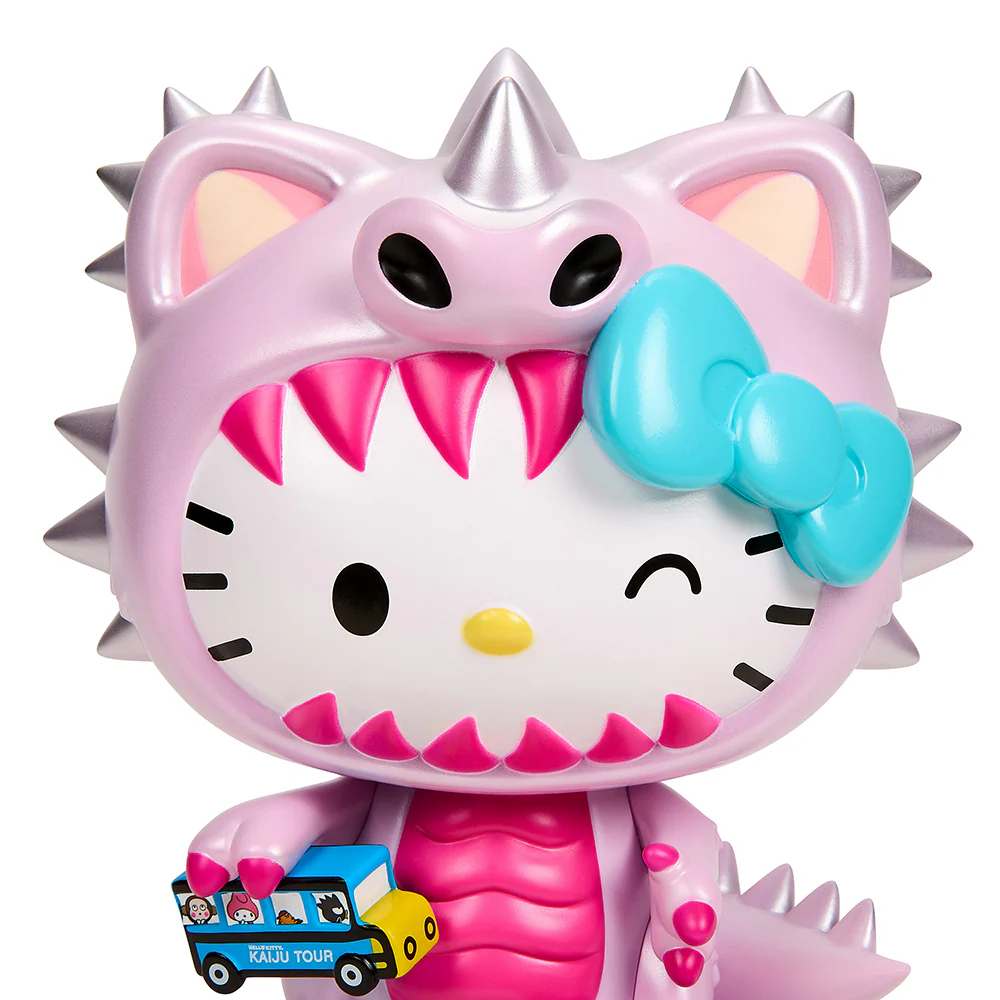 SDCC 2022: Hello Kitty® Kaiju Cosplay 8" Vinyl Art Figure - Metallic Blush Edition - Limited Edition of 300 - Image 2