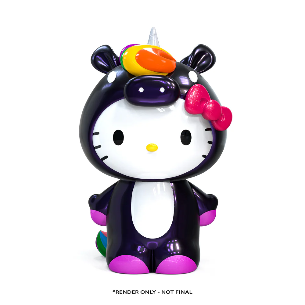 Hello Kitty® Midnight Rainbow Unicorn 36" Art Giant (PRE-ORDER) - Image 2