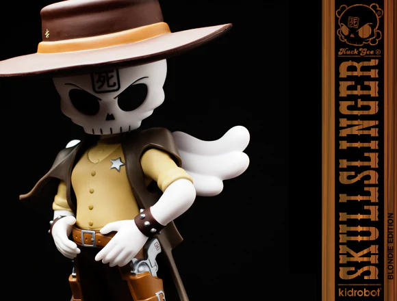 Huck Gee x Kidrobot Skullslinger Art Figure - Blondie Edition - Image 4