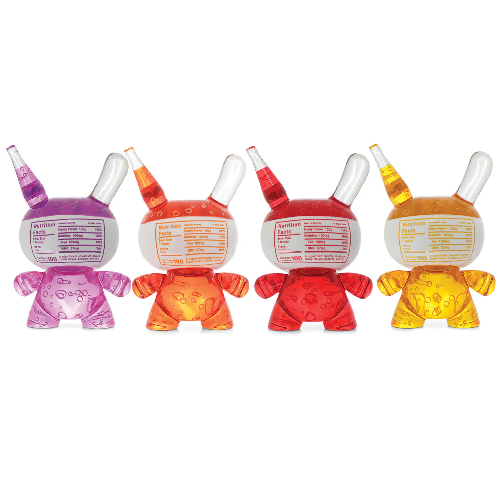 Kidrobot & Fanta® 3" Resin Dunny Art Figure 4-Pack - Image 4