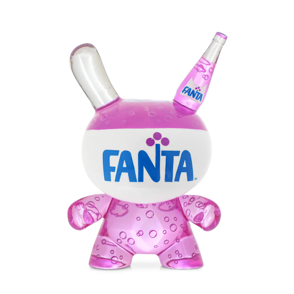 Kidrobot & Fanta® 3" Fanta Grape Resin Dunny Art Figure - Image 4