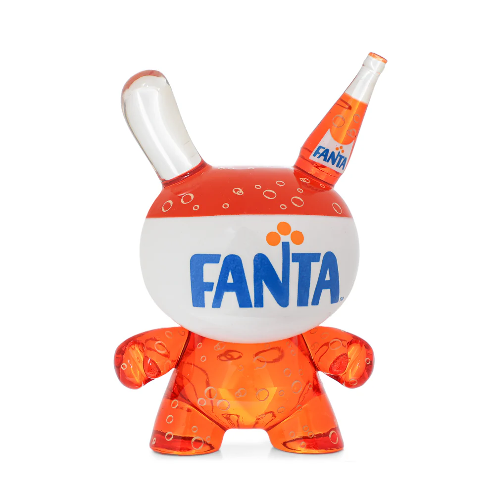 Kidrobot & Fanta® 3" Fanta Orange Resin Dunny Art Figure