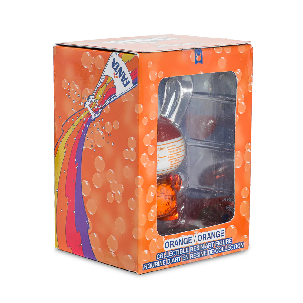 Kidrobot & Fanta® 3" Fanta Orange Resin Dunny Art Figure - Image 12