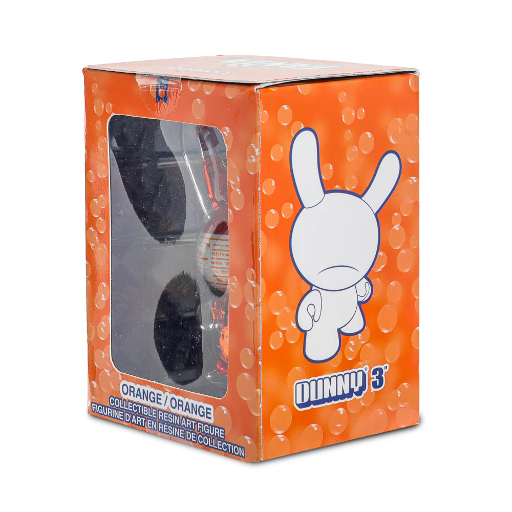 Kidrobot & Fanta® 3" Fanta Orange Resin Dunny Art Figure - Image 15