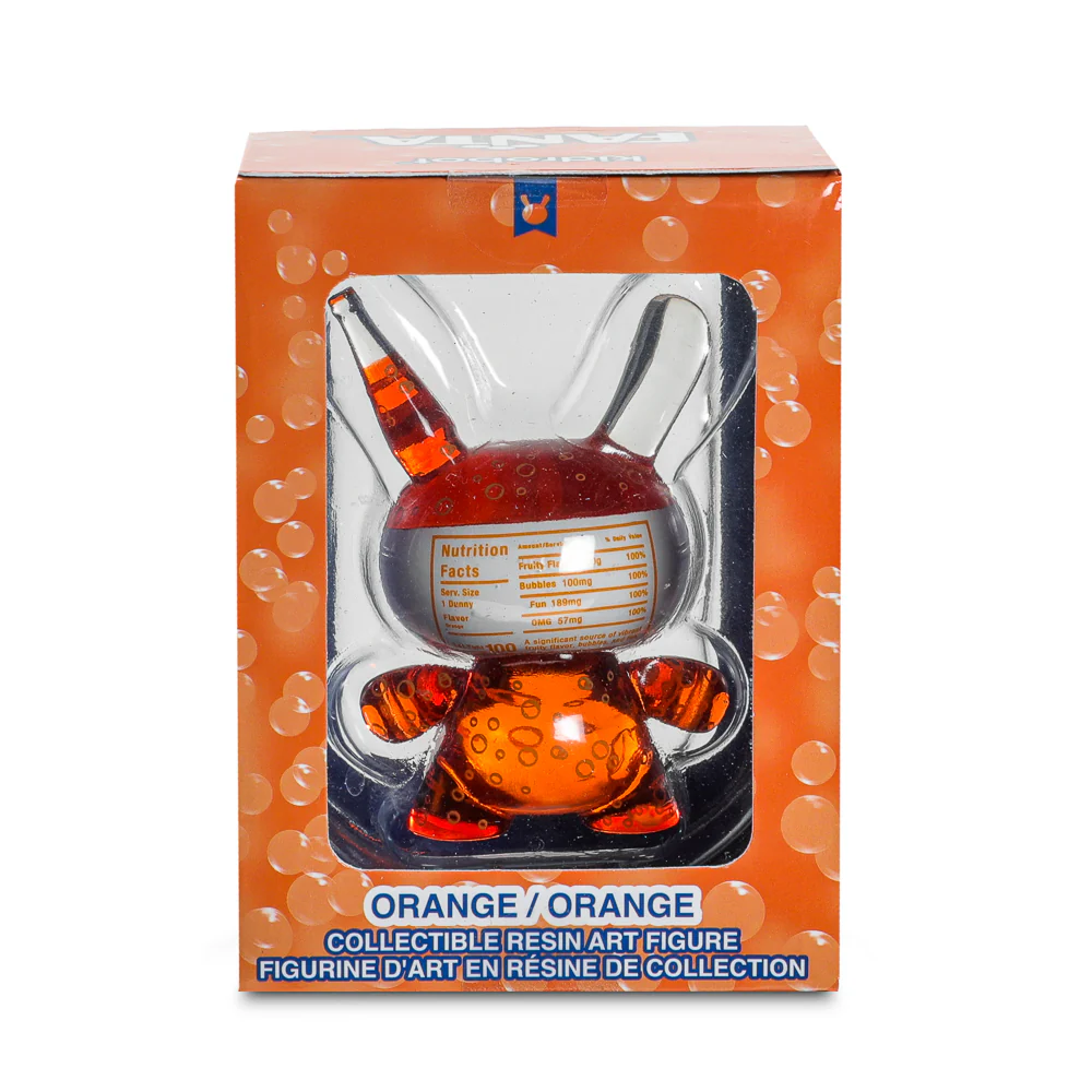 Kidrobot & Fanta® 3" Fanta Orange Resin Dunny Art Figure - Image 17