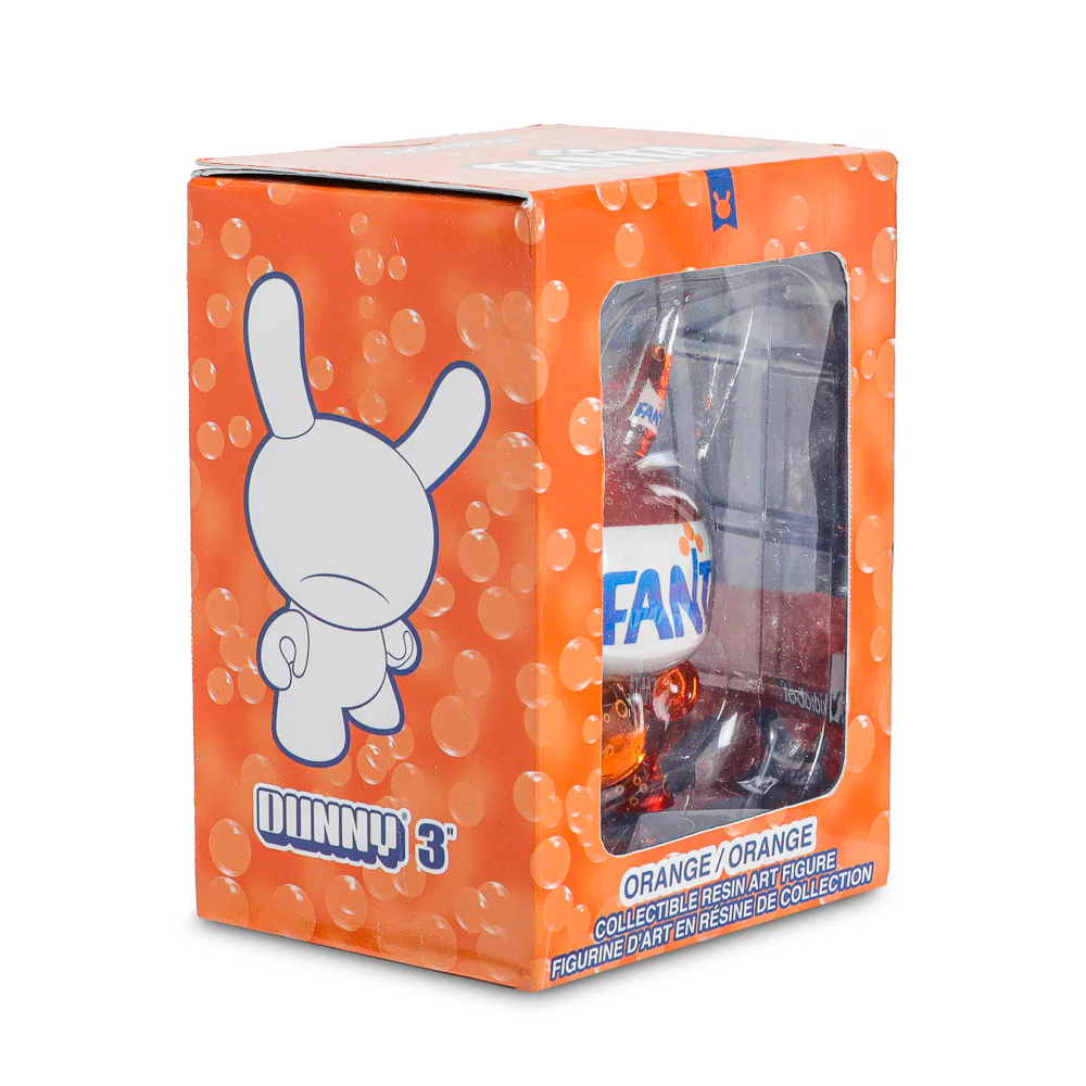 Kidrobot & Fanta® 3" Fanta Orange Resin Dunny Art Figure - Image 18