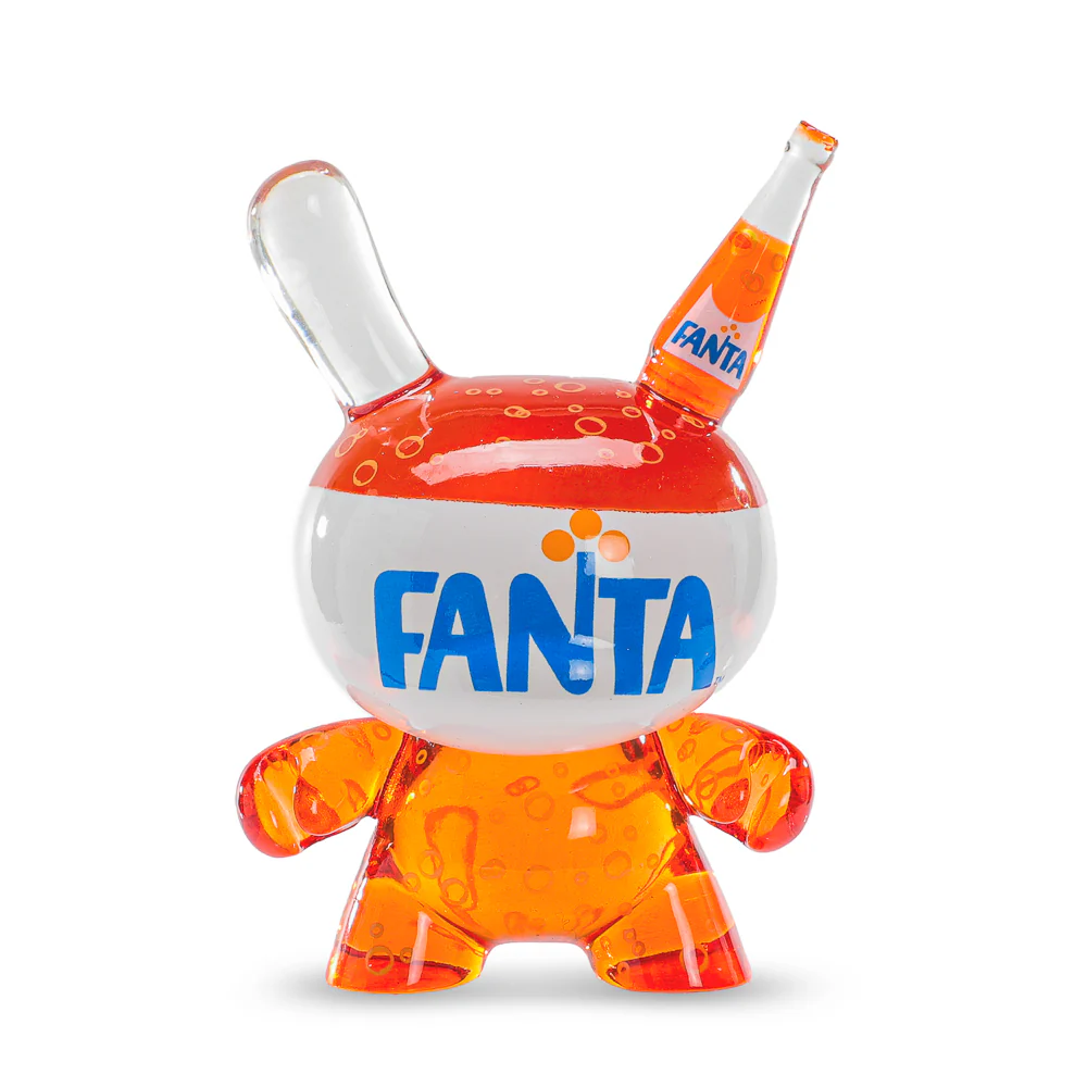 Kidrobot & Fanta® 3" Fanta Orange Resin Dunny Art Figure - Image 4