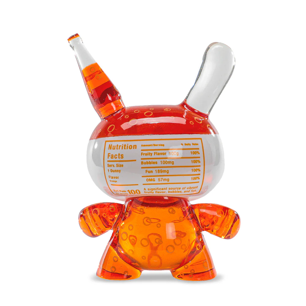 Kidrobot & Fanta® 3" Fanta Orange Resin Dunny Art Figure - Image 5