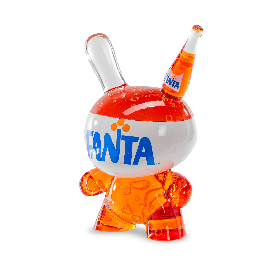 Kidrobot & Fanta® 3" Fanta Orange Resin Dunny Art Figure - Image 7