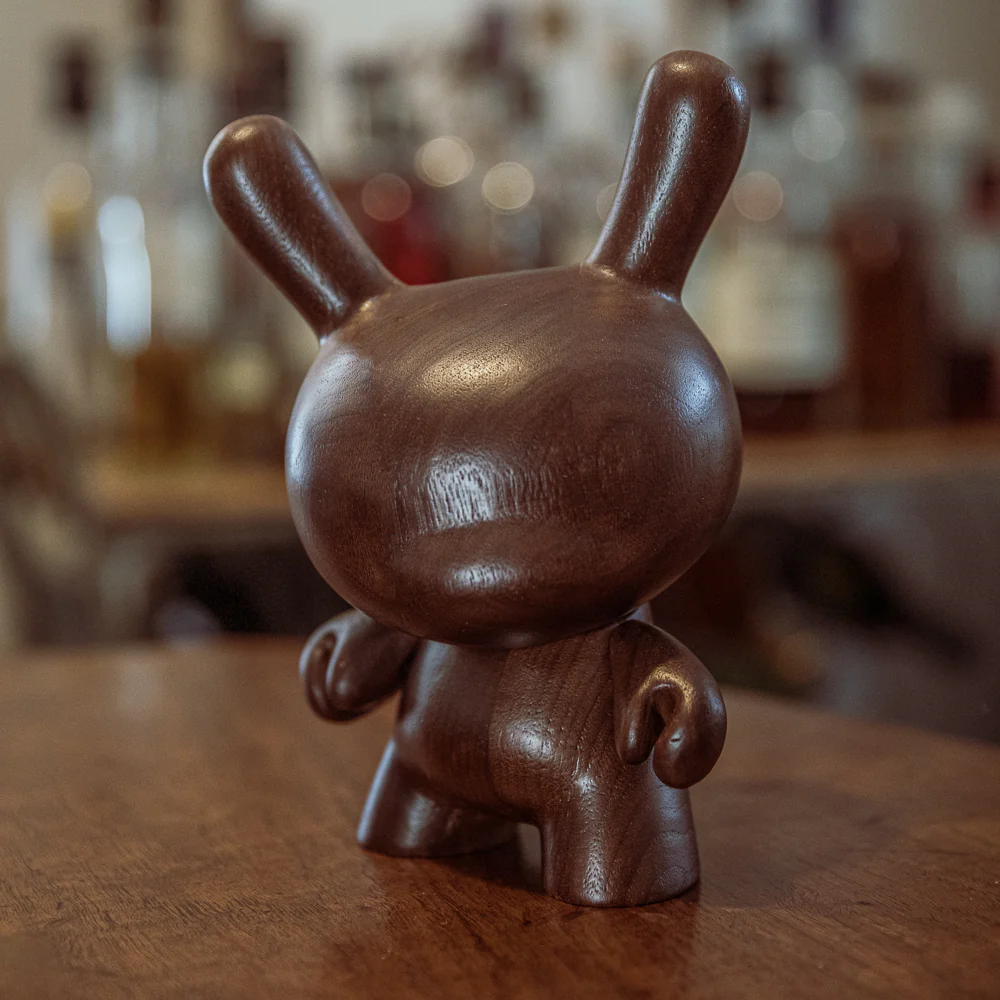Kidrobot RAW Black Walnut 8" Wood Dunny (Limited Edition of 1000) (PRE-ORDER) - Image 5