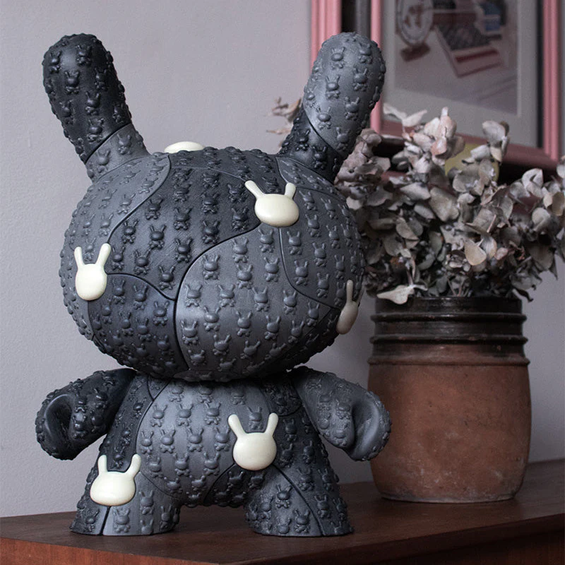 Kidrobot x Locknesters Puzzle Dunny 20" Glow-in-the-Dark Art Figure - Monochrome Exclusive - Limited Edition of 20 (PRE-ORDER) - Image 10