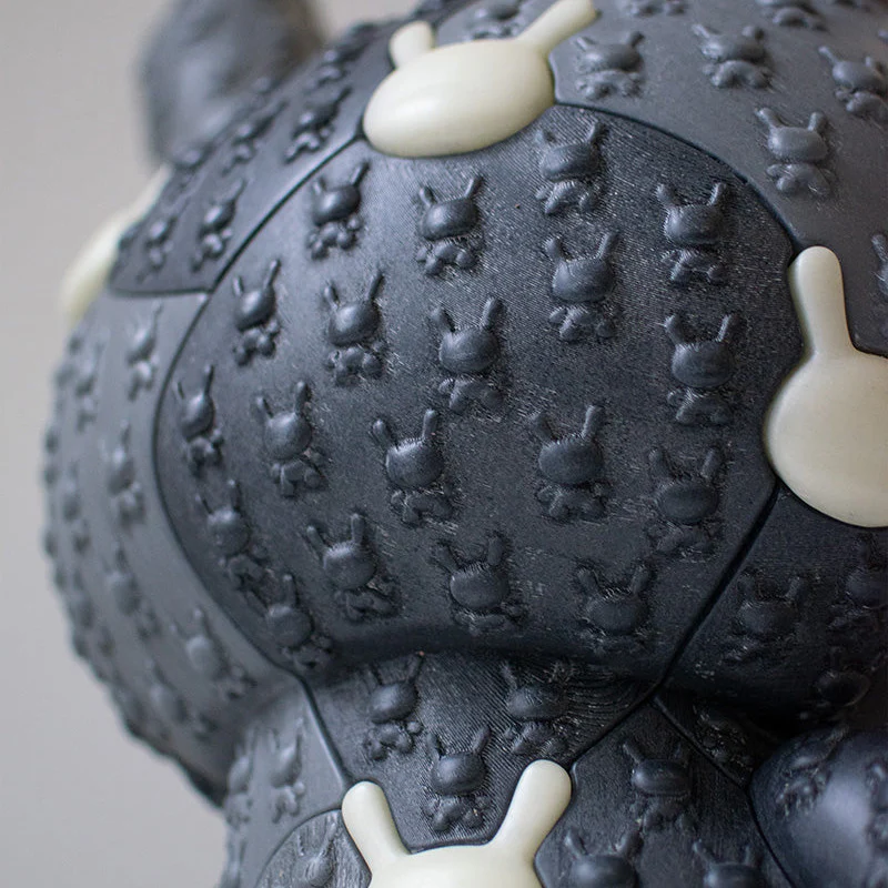 Kidrobot x Locknesters Puzzle Dunny 20" Glow-in-the-Dark Art Figure - Monochrome Exclusive - Limited Edition of 20 (PRE-ORDER) - Image 15