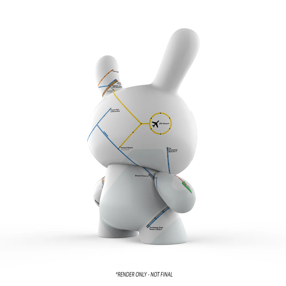 Metropolitan Transportation Authority x Kidrobot - MTA New York City Subway Map Dunny 8" Vinyl Art Figure (FIRST LOOK)) - Image 6