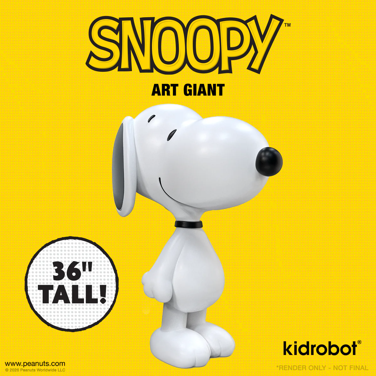 Peanuts - Snoopy 36” Art Giant (PRE-ORDER)
