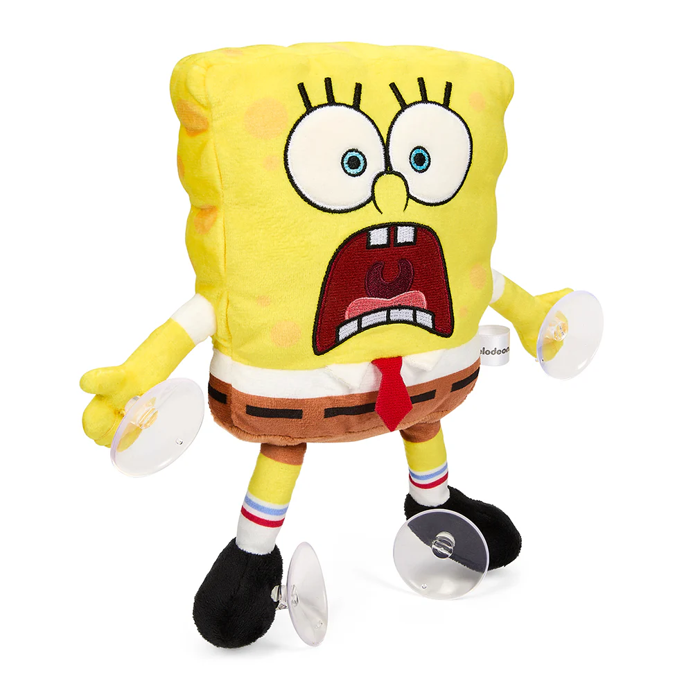 SpongeBob SquarePants - 8" Plush Window Clinger - Scared SpongeBob - Image 2