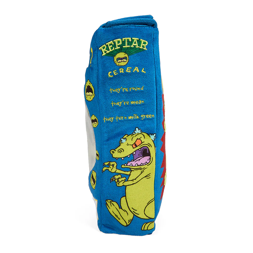 Rugrats 10" Plush Interactive Reptar Cereal Box - Image 15