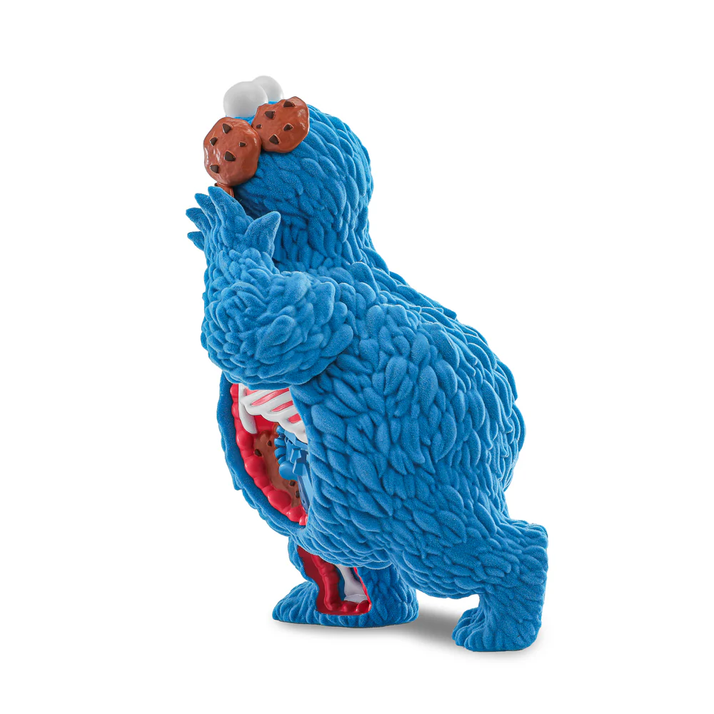 Sesame Street - Kaiju Anatomy Cookie Monster 8" Flocked Vinyl Art Figure - Image 8