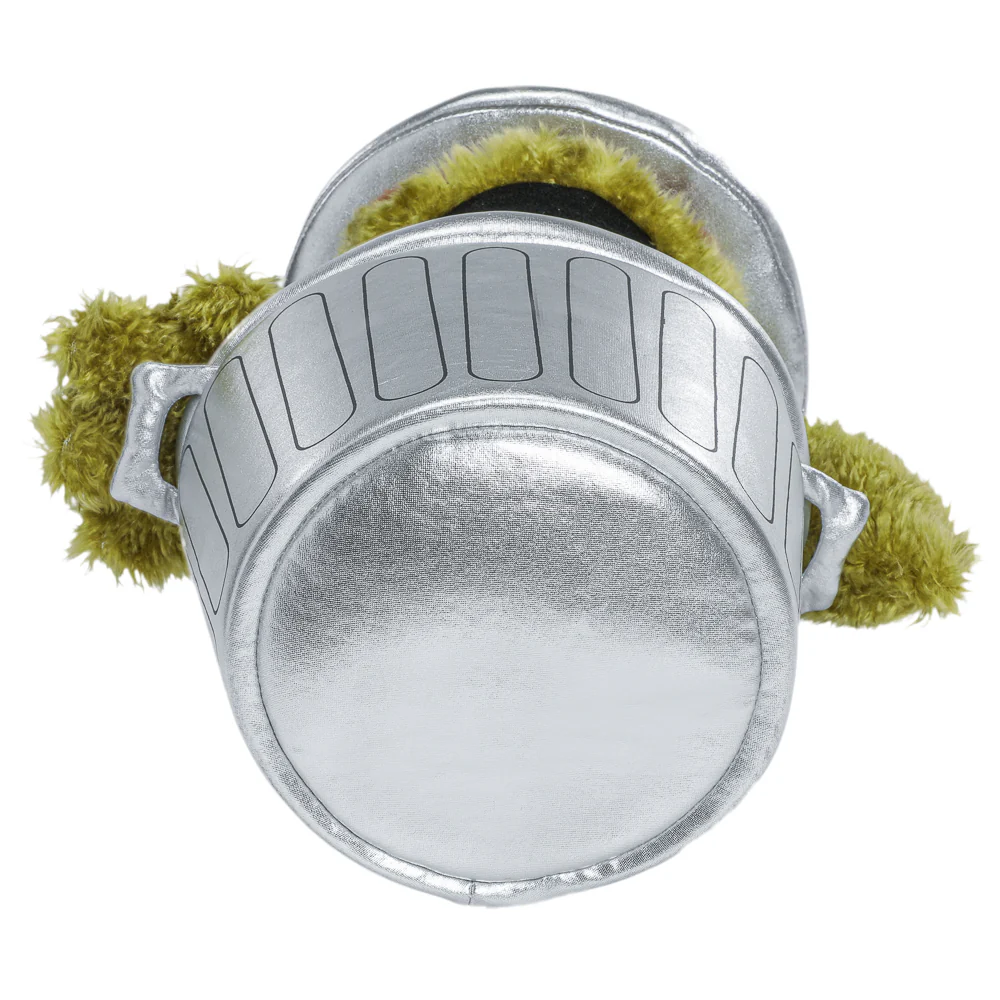 Sesame Street Oscar the Grouch in Trash Can Plush - Image 8