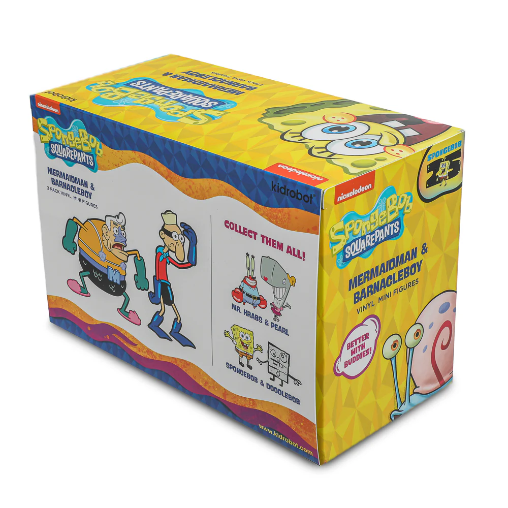 SpongeBob SquarePants - Mermaidman & Barnacleboy Vinyl Mini Figure 2-Pack - Image 17