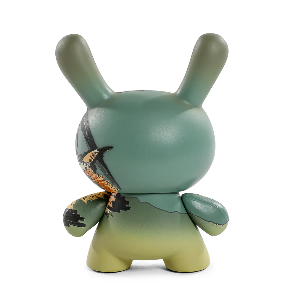 The Met 3" Showpiece Dunny Vinyl Art Figure - Rooster, Hen and Chicken with Spiderwort by Katsushika Hokusai - Image 8