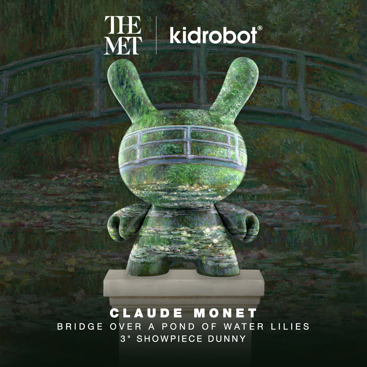 The Met 3" Showpiece Vinyl Art Dunny - Bridge Over a Pond of Water Lilies by Claude Monet (PRE-ORDER)