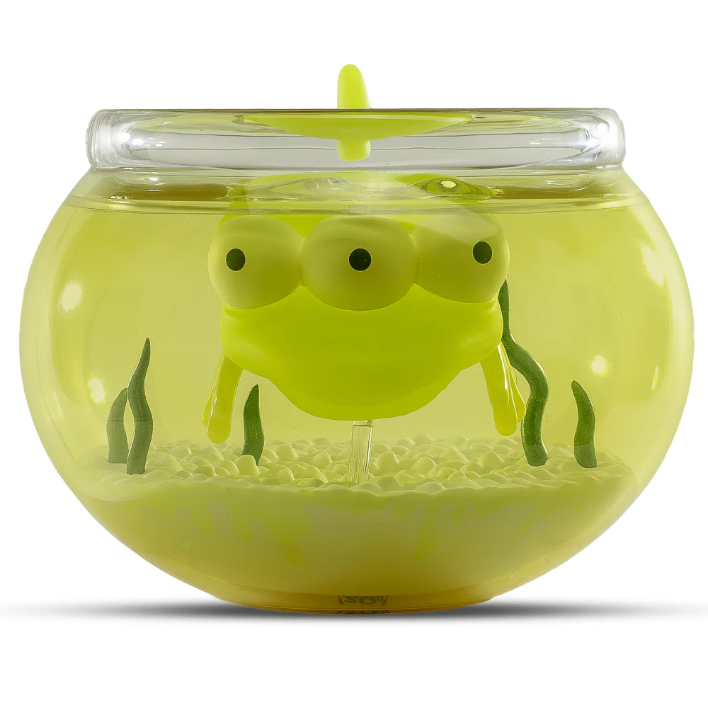 The Simpsons - Blinky in Fish Bowl 5.5” Glow-in-the-Dark Vinyl Art Figure (Radioactive Edition) - Kidrobot.com Exclusive - SOLD OUT! - Image 2