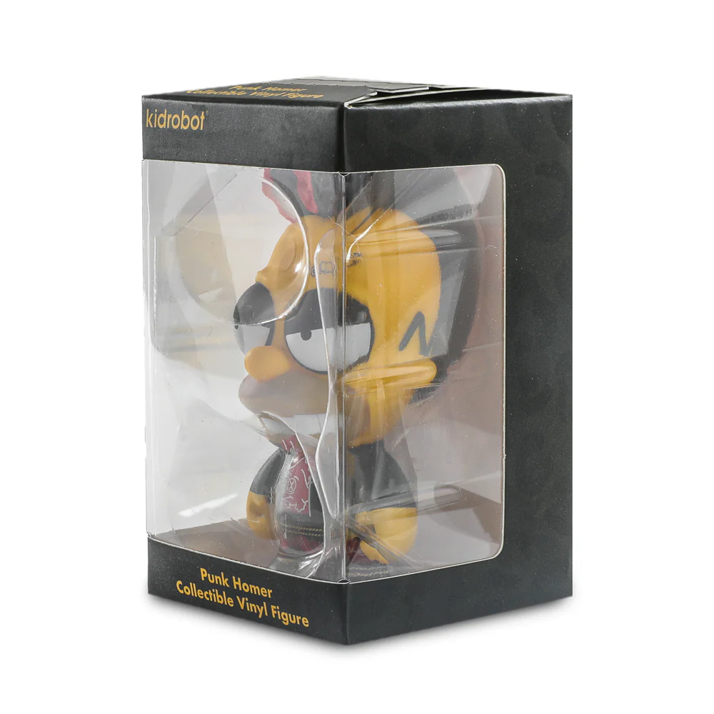 The Simpsons - Donut Riot Punk Homer 3" Vinyl Mini Figure - Crimson Glaze Edition - Kidrobot.com Exclusive (Limited Edition of 500) - Image 15